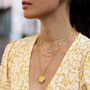 Lucy Williams Octagon Medallion Coin Necklace